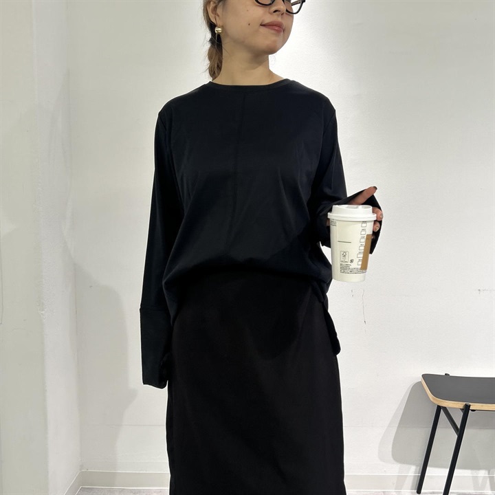【hunch】50sコンパクトスムース カフスデザイン長袖Tシャツ