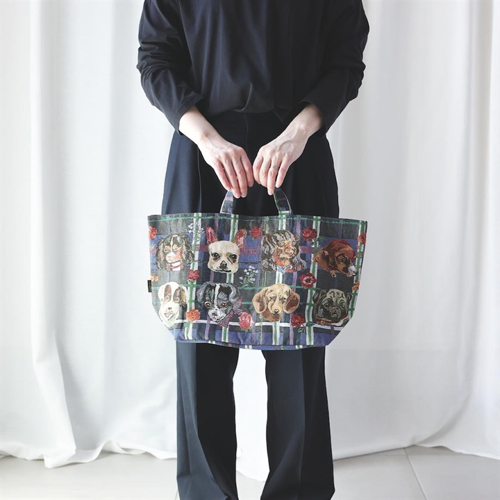 【Nathalie Lete】Boat and Tote ボートトートバッグ Cats/Dogs/Rabbits