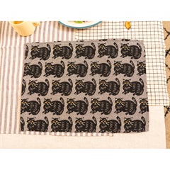【Craft India】ランチマット シャノア(グレイ)