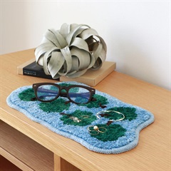 【EIBORIE】フルーツアクセントミニマット(グリーンアップル)