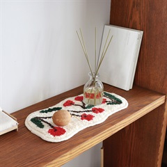 【EIBORIE】フルーツアクセントミニマット(チェリー)