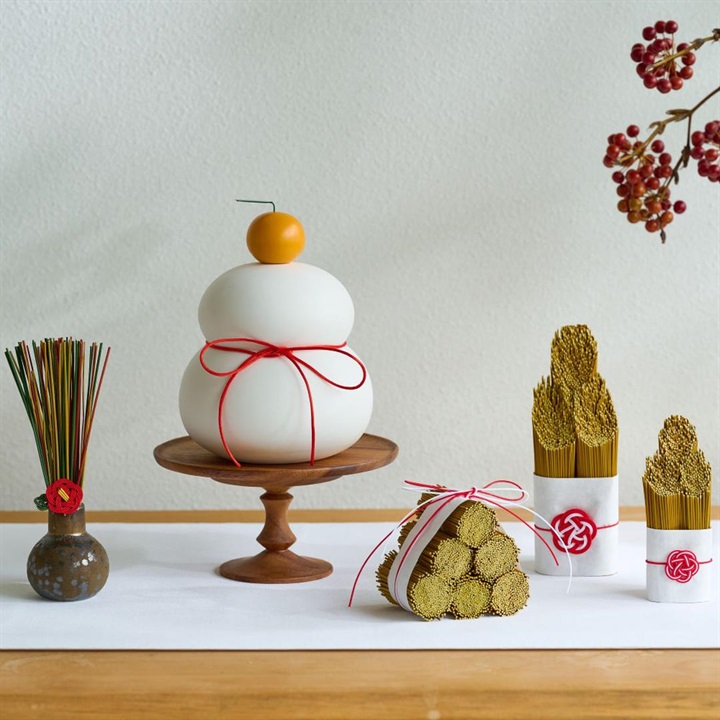 【shesay】鏡餅のオブジェとしても使える半磁器のLEDライト 雪だるま ビッグ