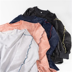 【Lupilien】スラブベロア 長袖メロウスウェット