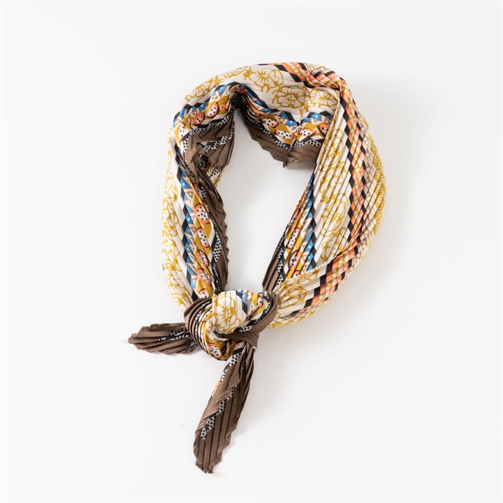 【fu-dueka：：】プリーツプリントスカーフ 1510251