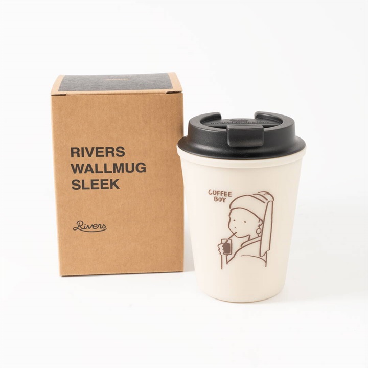 【Rivers】リバーズ ウォールマグ スリーク COFFEE BOY 350ml