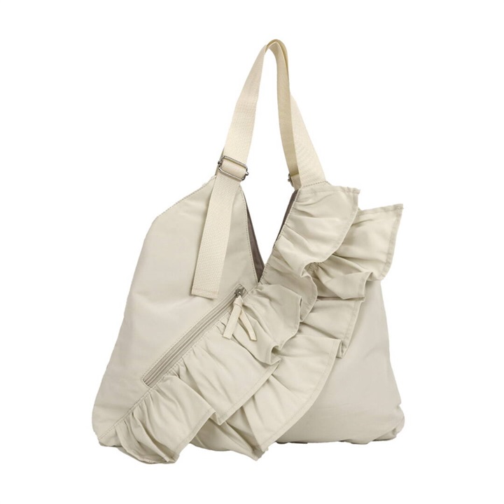 e.e.p. フリルVカットトートバッグ