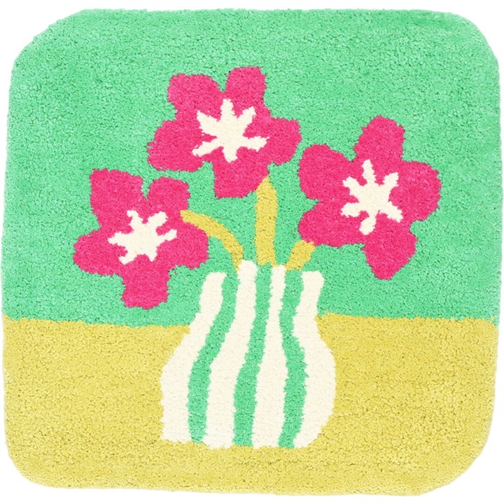 【ANDPACKABLE(R)】フィオーレコットンガンタフトチェアパッド