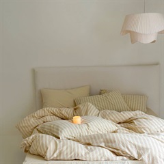 【DayDreamer】ウォッシュドコットン寝具4点カバーセット ニュートラルマルチイエロー ダブル