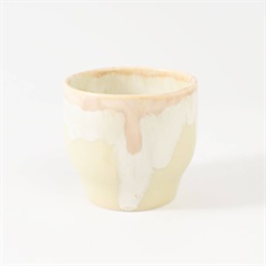【NAOKO HATA CERAMICS】Melt seriese free cup フリーカップ(雪どけ（アイボリー）)