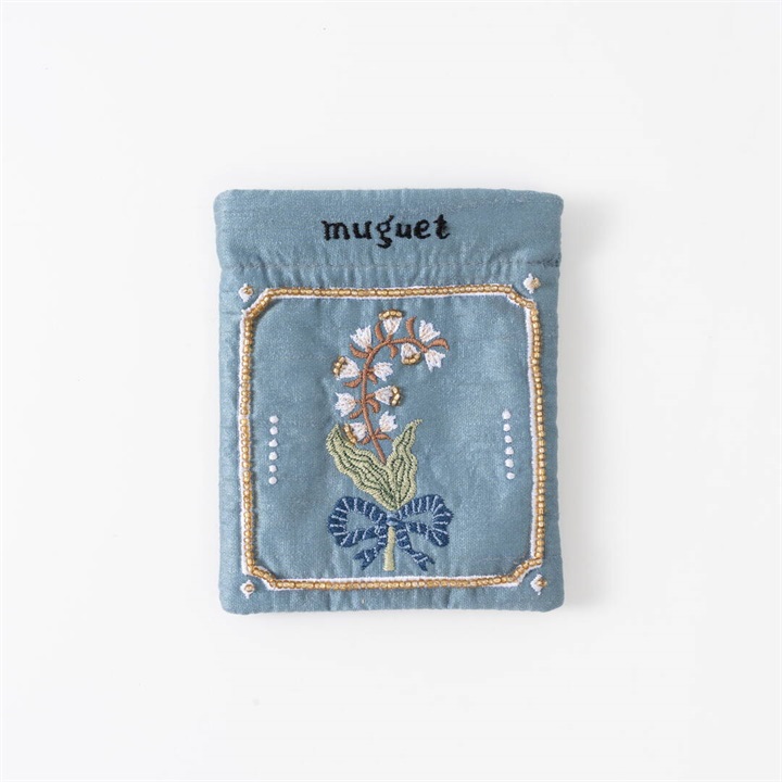 【artipur COTTAGE】ボタニカル刺繍ポーチ