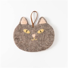 【MERRYMERRY】鍋敷き Felt Cat Pot Mat(Brown)