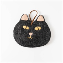 【MERRYMERRY】鍋敷き Felt Cat Pot Mat(Charcoal)