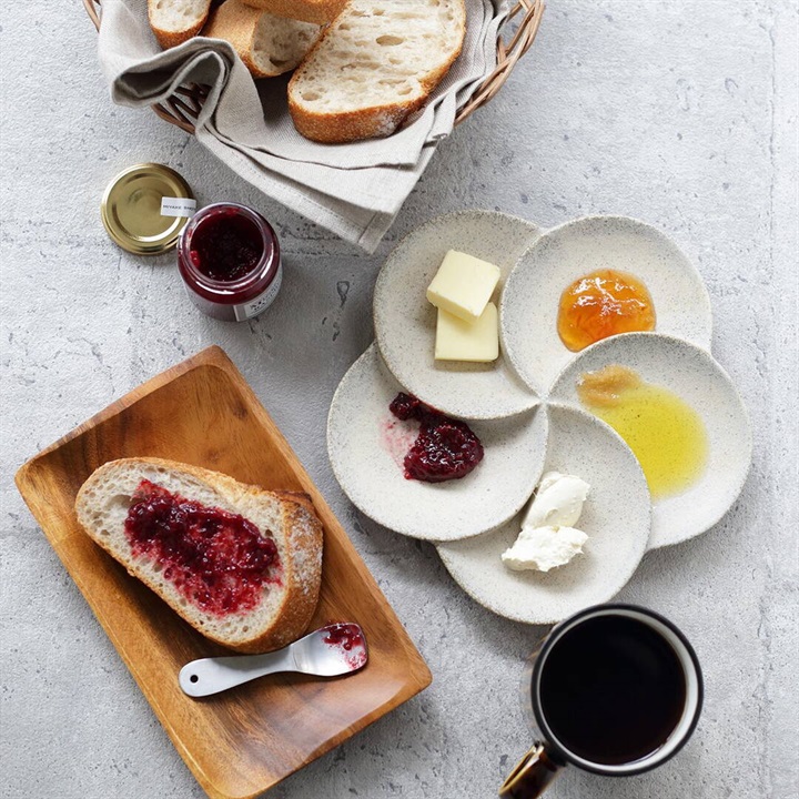 hana花フラワーモチーフ 5仕切りプレート 22cm 美濃焼