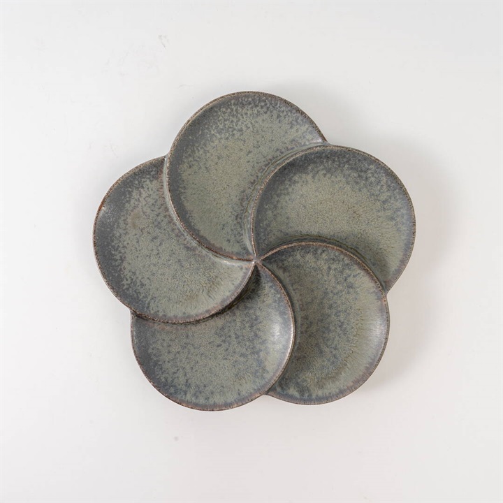 hana花フラワーモチーフ 5仕切りプレート 22cm 美濃焼