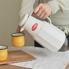 【HELIOS】「ドイツ生まれのガラス製魔法瓶」 卓上魔法瓶 ベーシック(ホワイト)