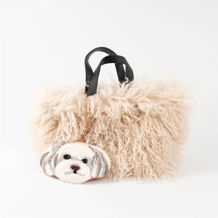 【ouaf ouaf & miaou marche】サガラ刺繍 ポーチ