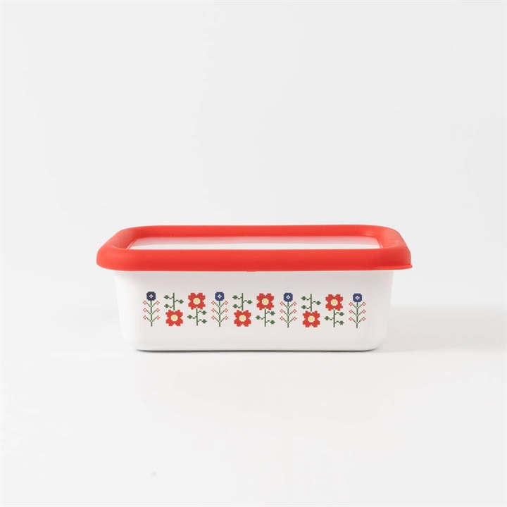 Mysa ホーロー浅型角容器 Sサイズ