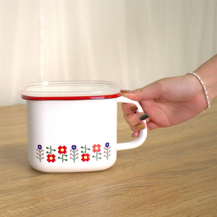 Mysa ホーロー角型みそポット