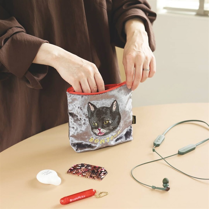 【Nathalie Lete】Velour pouch ベロアポーチ