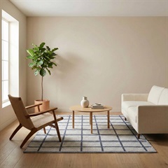 てんとてんオリジナル ハーフフロアラグ 90×130cm Ocean BLUE(Ocean BLUE)