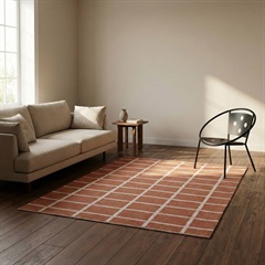 てんとてんオリジナル フロアラグ 130×190cm Brick TERRACOTTA