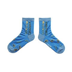 【松尾ミユキ】Float socks Flower ソックス(BL)
