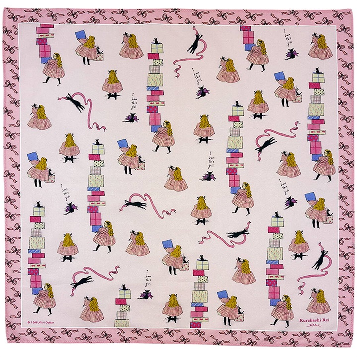 【Kurahashi Rei】プリントハンカチ 48cm