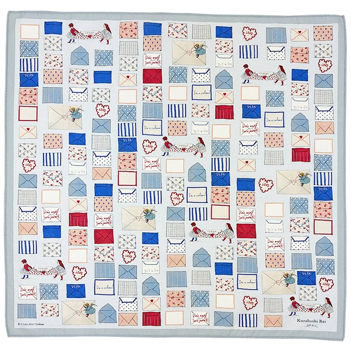 【Kurahashi Rei】プリントハンカチ 48cm