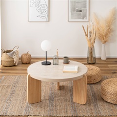 大理石ラウンドテーブル L(BE)