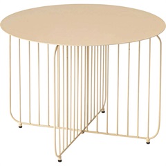 ラウンドスチールサイドテーブル L(BE)