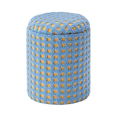 ボアチェックラウンドスツール(BL)