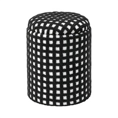 ボアチェックラウンドスツール