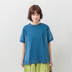 【M.M.O】インディゴ天竺切替プルオーバー(88ブルー)