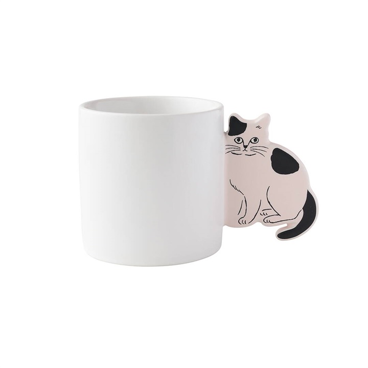 【松尾ミユキ】Cat handle mug マグカップ(Pumpkin)