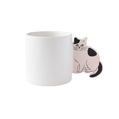 【松尾ミユキ】Cat handle mug マグカップ(Pumpkin)