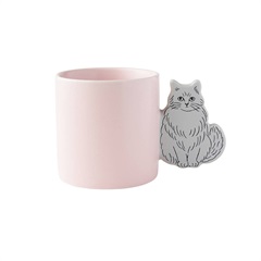 【松尾ミユキ】Cat handle mug マグカップ(Chloe)