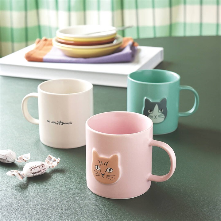 【松尾ミユキ】Matsuo Miyuki Cat Face mug マグカップ