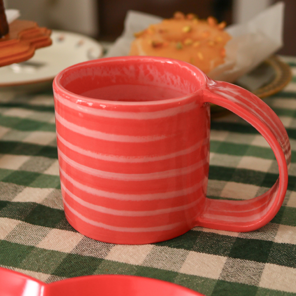 【賀来瞳】mug マグカップ 練り込み 約Φ7.7～7.9×H7.0～7.8cm