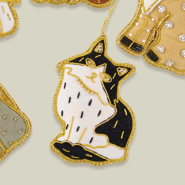 【ANDPACKABLE(R)】ザリ刺繍 オーナメント