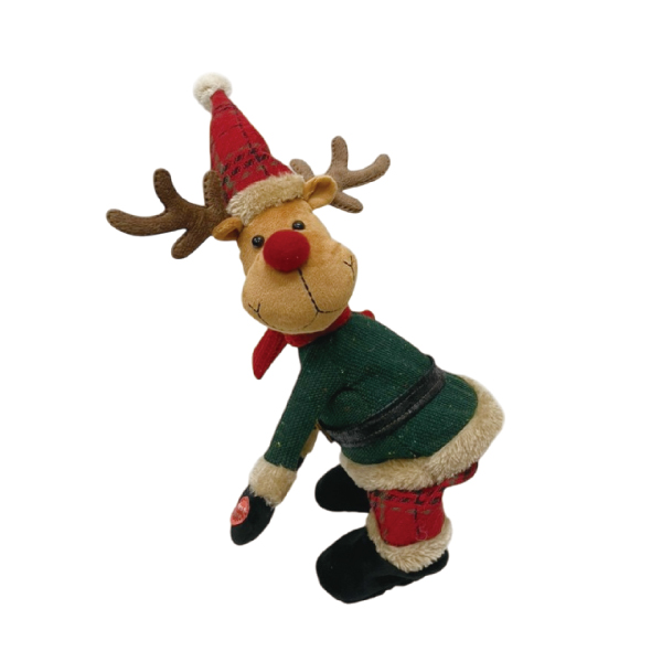 ダンシングクリスマスオブジェ ヒップスイングトナカイ