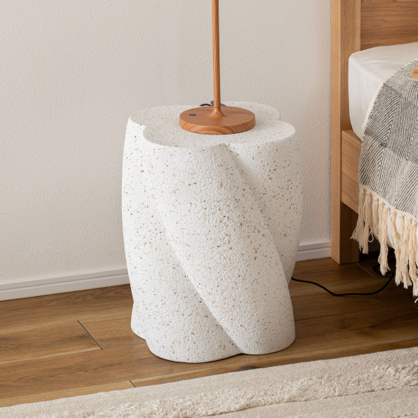 うねうねテラゾーサイドテーブル