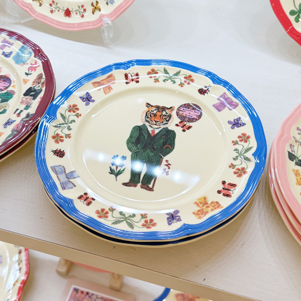 【rice】Nathalie Lete Melamine Vintage Side プレート 20cm