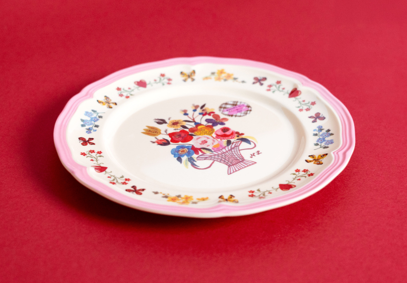 【rice】Nathalie Lete メラミン サイドプレート 20.5cm