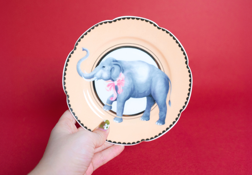 【YVONNE ELLEN】アニマルティープレート φ16cm