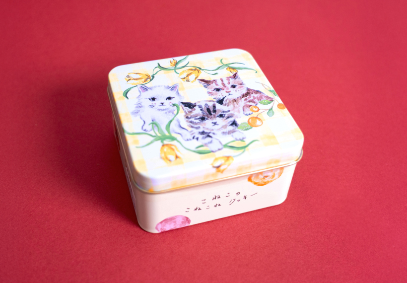 【DADACA】こねこのこねこねクッキー缶mini Friends