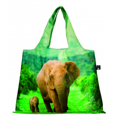 2way Shopping Bag Save the earth A(アフリカゾウ)
