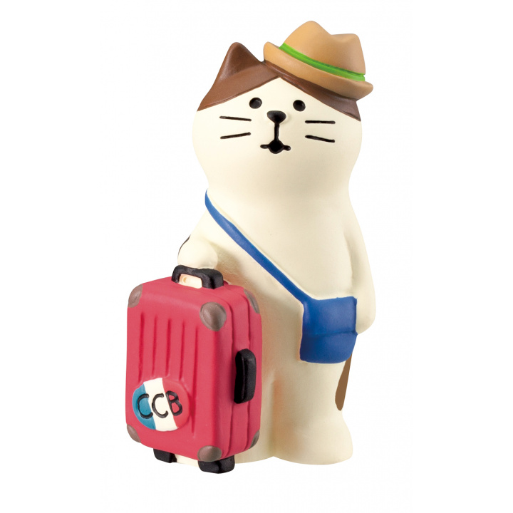 オブジェ スーツケース猫 concombre 旅猫