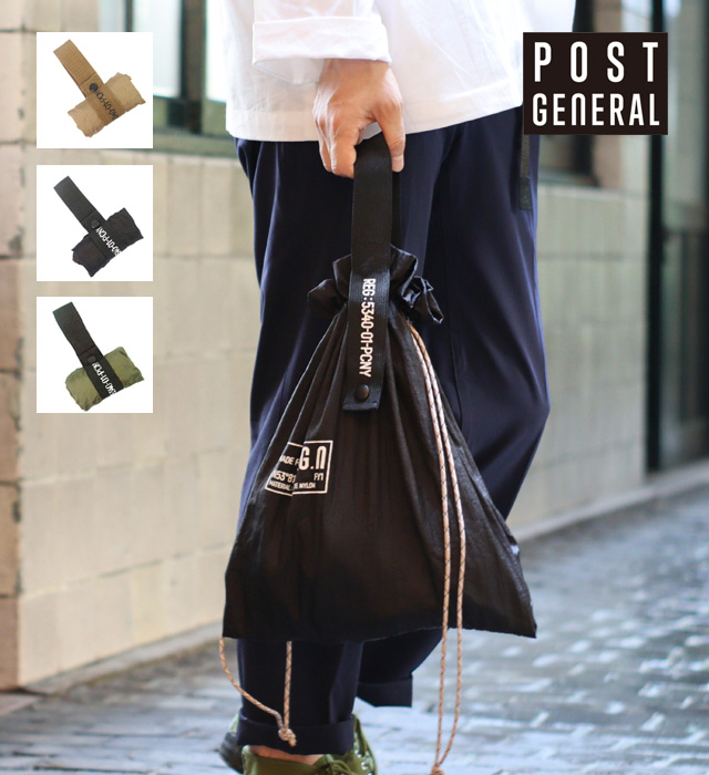 【POST GENERAL】 PACKABLE PARACHUTE NYLON BAG エコバッグ