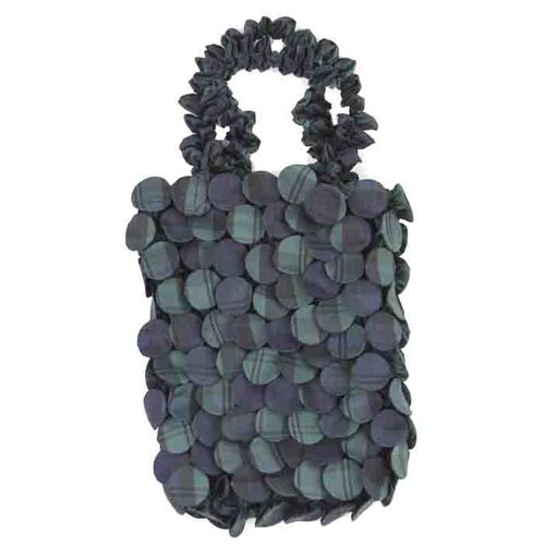 【SHIBORI BAG】 HAMー12 Check ハンドバッグ