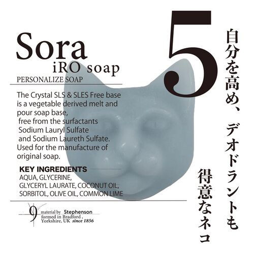 【9.kyuu】 ハコイリネコ No.5 Sora  ソープ